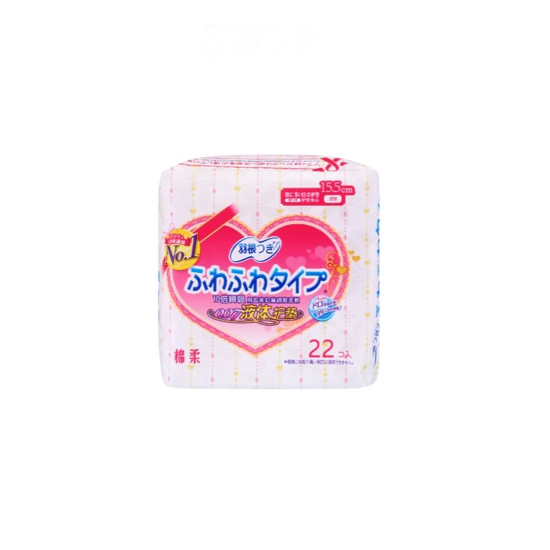 Tsuki LIQUID Sanitary Panty Liner (155 mm, 22 pcs/bag, 108 bags/carton), Day Use